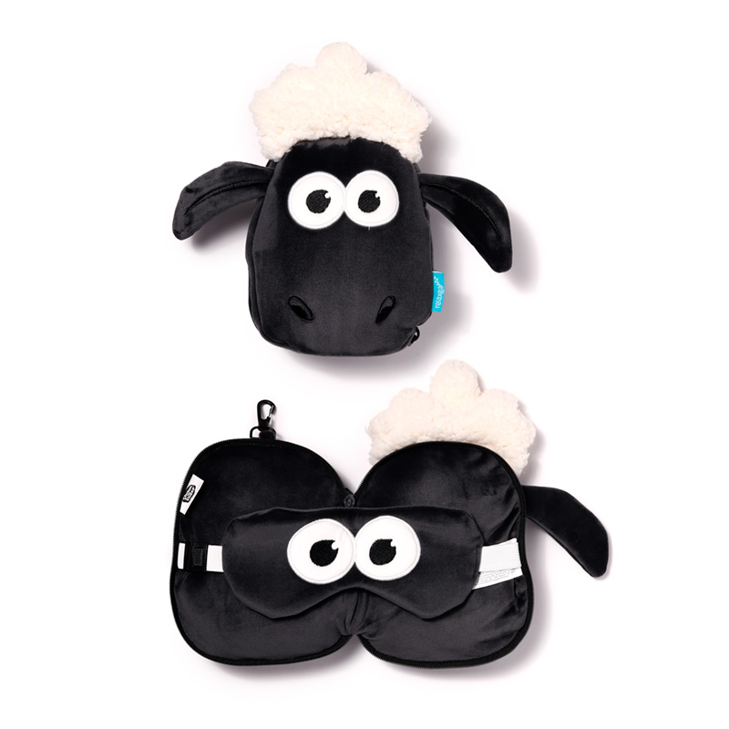 Puckator Cuscino da Viaggio con Maschera - Relaxeazzz - Animali Dolci - Polpo