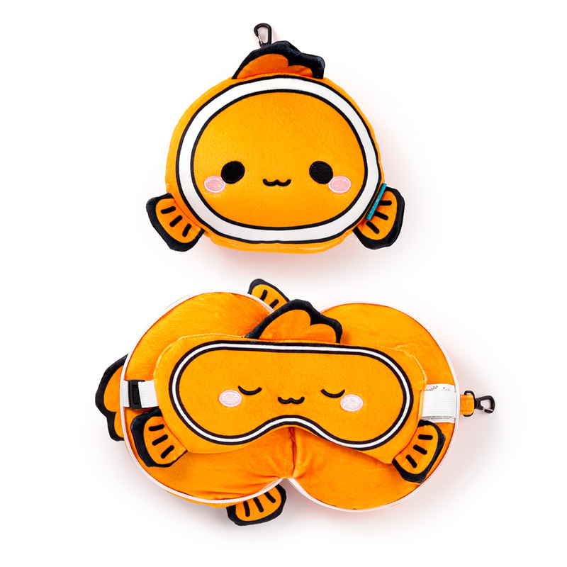 Puckator Cuscino da Viaggio con Maschera - Relaxeazzz - Simon's
