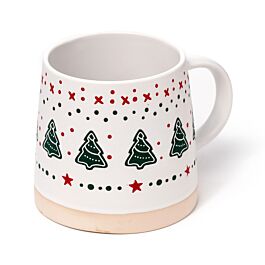 Tazza Natalizia in Grès Porcellanato - Albero di Natale