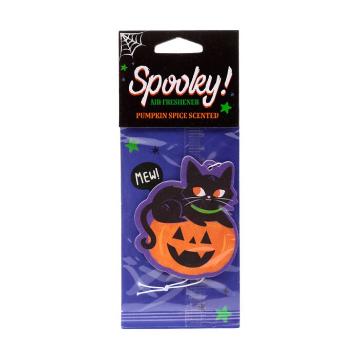 Profumatore per Auto - Gatto Nero & Zucca - Spooky - Zucca Speziata
