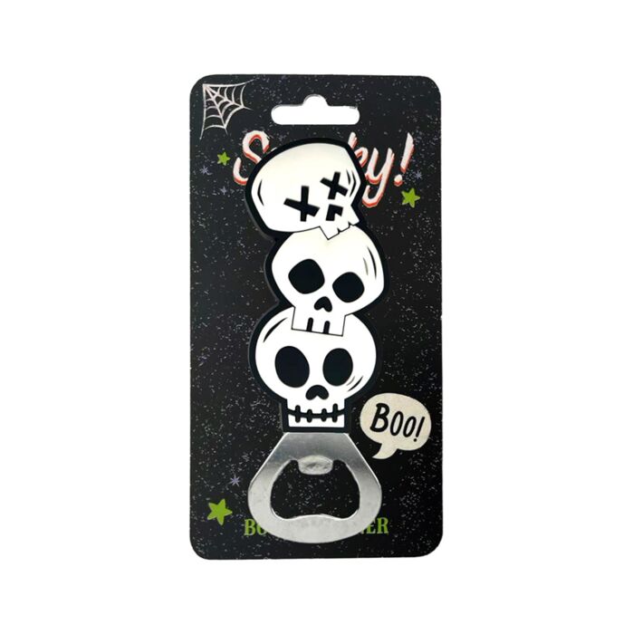 Apribottiglie in PVC con Teschi Spettrali - Spooky