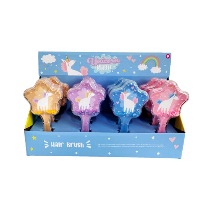 Spazzola con Glitter a Forma di Stella - Magia dell'Unicorno