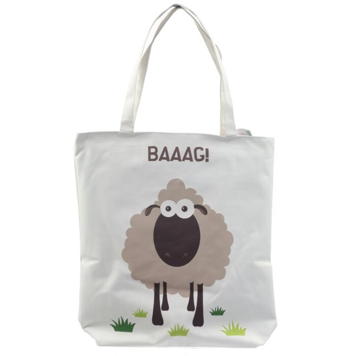 Borsa in Cotone con Zip - Pecora BAAAG