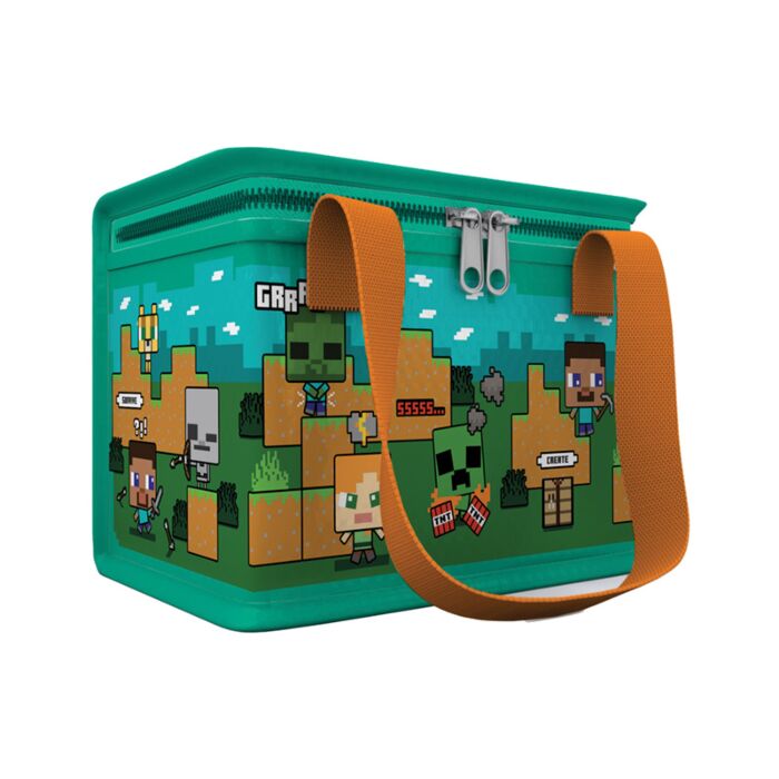 Borsa Termica in RPET - Steve & Alex - Minecraft