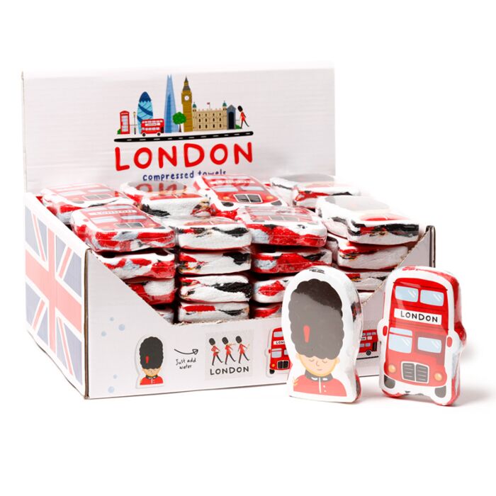 Asciugamano da Viaggio Compresso - Icone Londinesi - Londra