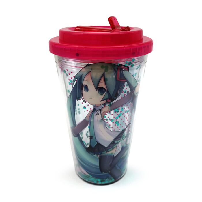 Bicchierone Infrangibile con Cannuccia - Hatsune Miku