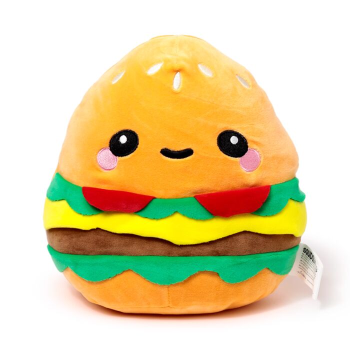 Cuscino di Peluche - Hammy l'Hamburger - Foodiemals Squidglys