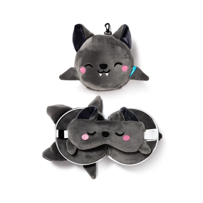 Cuscino da Viaggio con Maschera Relaxeazzz - Dexter il Pipistrello
