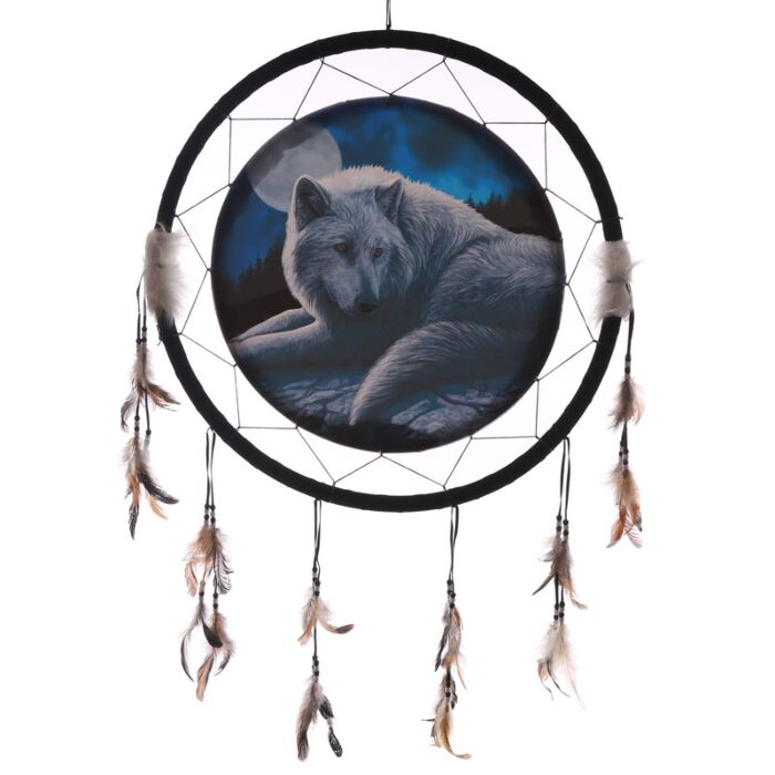 Acchiappasogni - Guardian of the North - Lupo Bianco - Lisa Parker 60cm