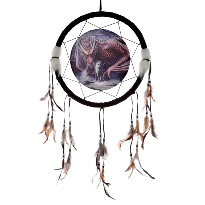 Acchiappasogni - Alliance - Drago e Lupo - Lisa Parker- 33cm