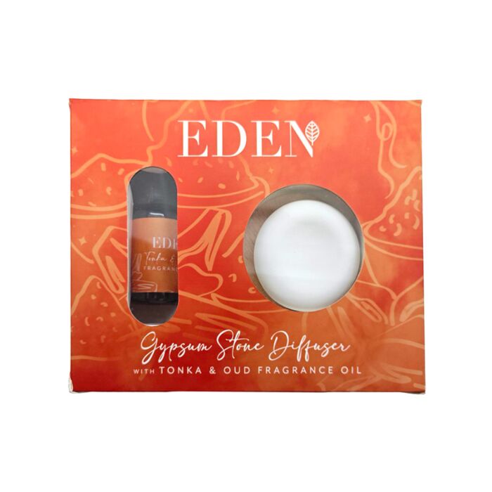 Set Diffusore di Aromi in Gesso e Olio Profumato - Tonka e Oud - Eden