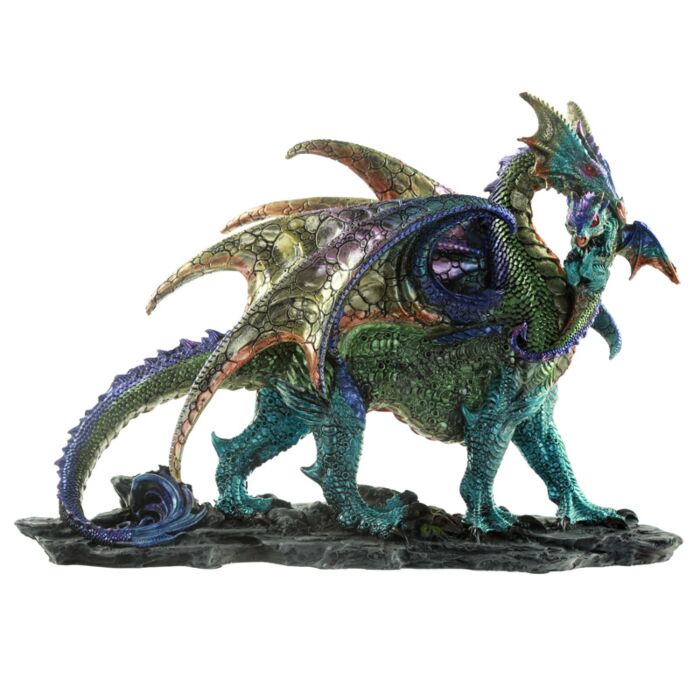 Mamma Dragone con Cucciolo - Drago dell'Incubo Incantato