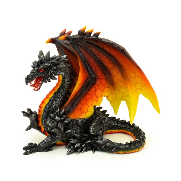 Drago della Leggenda Oscura - Drago d'Ossidiana del Fuoco Difensore della Notte
