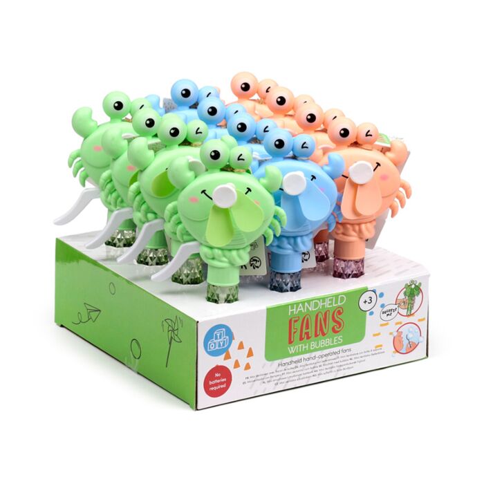 Ventilatore Manuale con Bolle di Sapone - Granchio