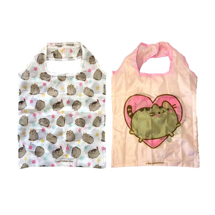 Borsa Pieghevole in RPET - Pusheen il Gatto - Cuori & Stelle