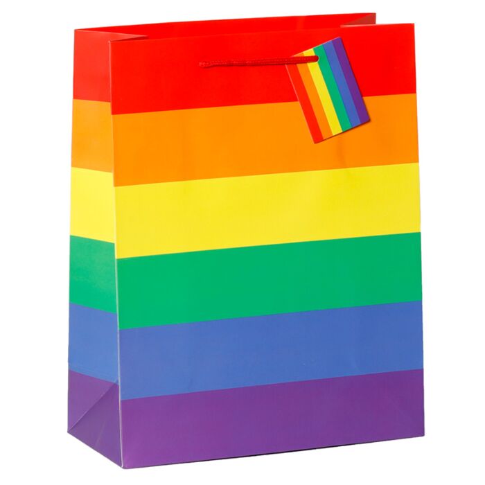Busta Regalo - Arcobaleno - L