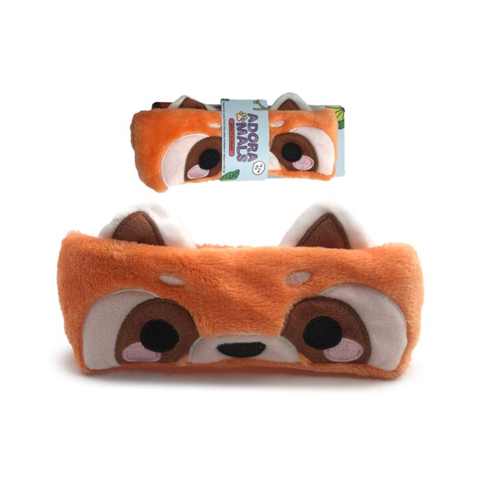Fascia per Capelli in Peluche - Ru il Panda Rosso - Animali Dolci