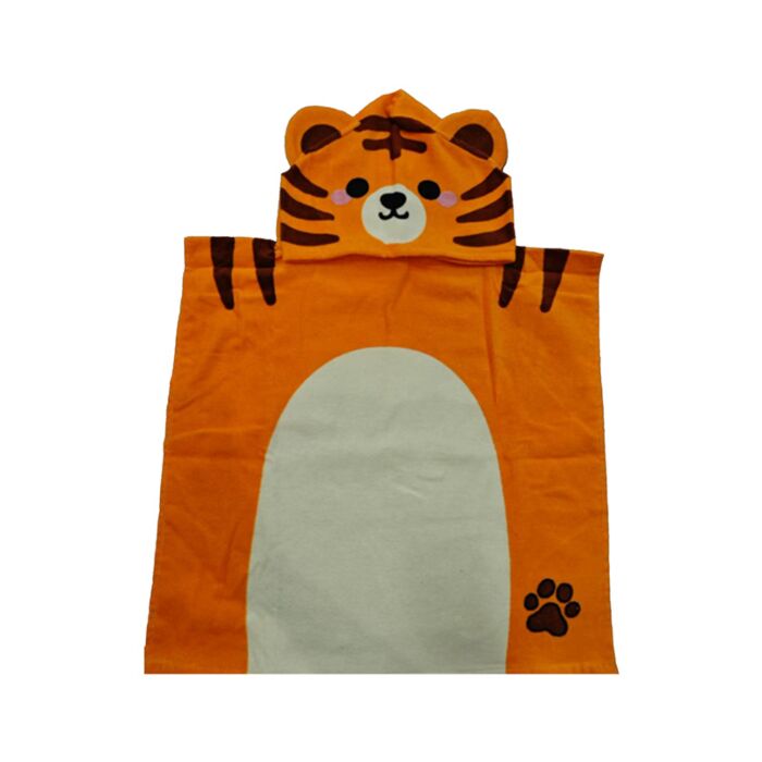 Poncho con Cappuccio per Bambini - Alfie, la Tiger - Animali Dolci