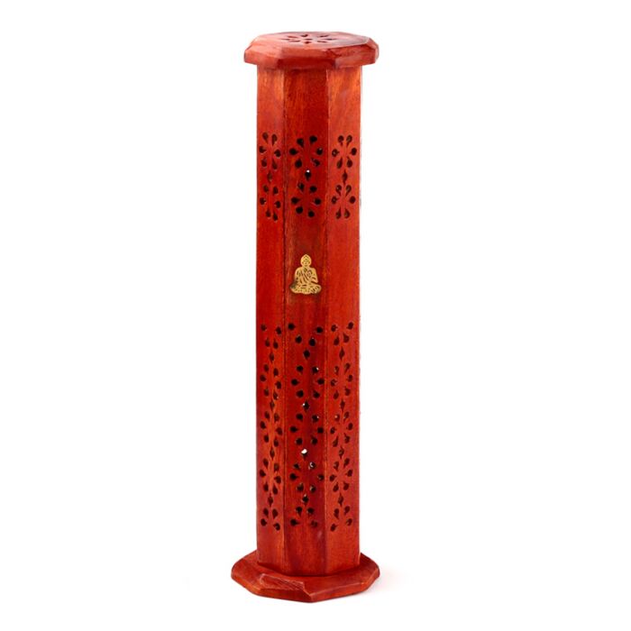 Brucia Incenso a Torre in Legno di Mango - Buddha Thailandese