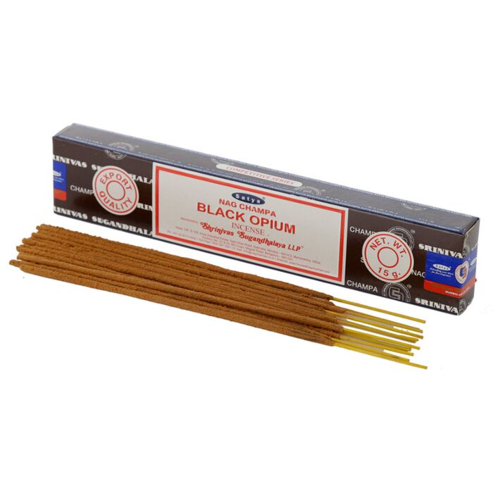 01347 Bastoncini di Incenso Satya Nag Champa - Oppio Nero