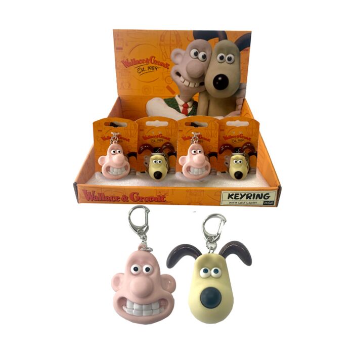 Portachiavi con LED e Suono - Wallace & Gromit