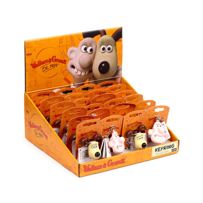 Portachiavi con LED e Suono - Wallace & Gromit