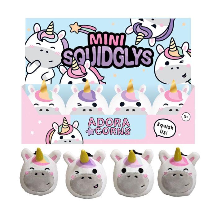 Portachiavi Mini in Peluche - Astra, l'Unicorno - Animali Dolci -  Squidglys