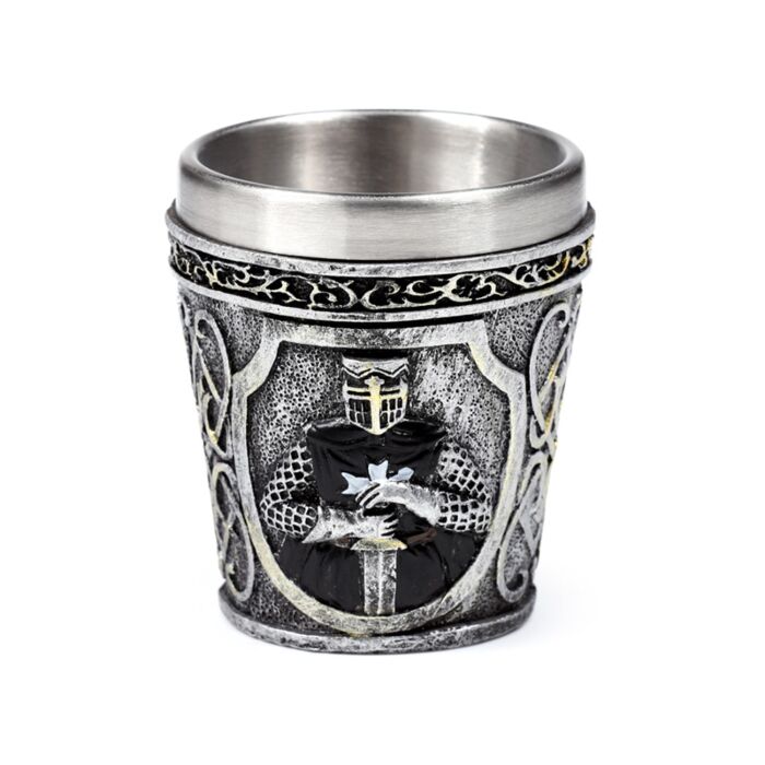 Bicchiere Decorativo da Shot - Cavaliere Medievale Nero
