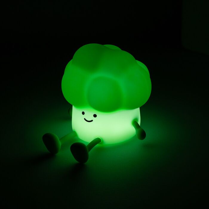 Lampada Notturna a LED con Supporto per Telefono - Broccoli - Foodiemals