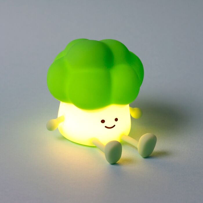 Lampada Notturna a LED con Supporto per Telefono - Broccoli - Foodiemals