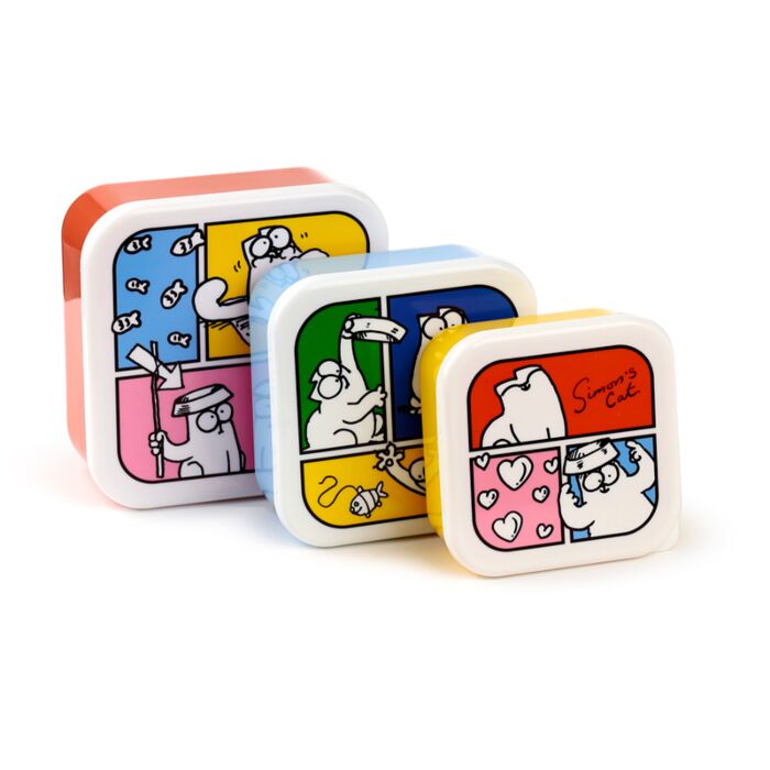 Set di 3 Contenitori per Alimenti M/L/XL - Simon's Cat 2024