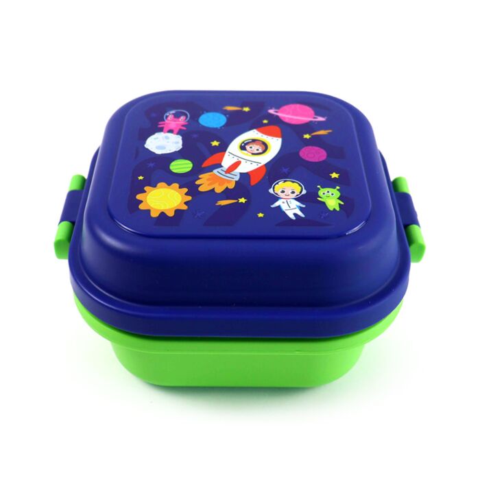 Porta Pranzo Bento con Chiusura a Clip - Space Cadets