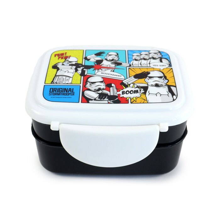 Porta Pranzo Bento con Posate e Chiusura a Clip - L'Originale Stormtrooper