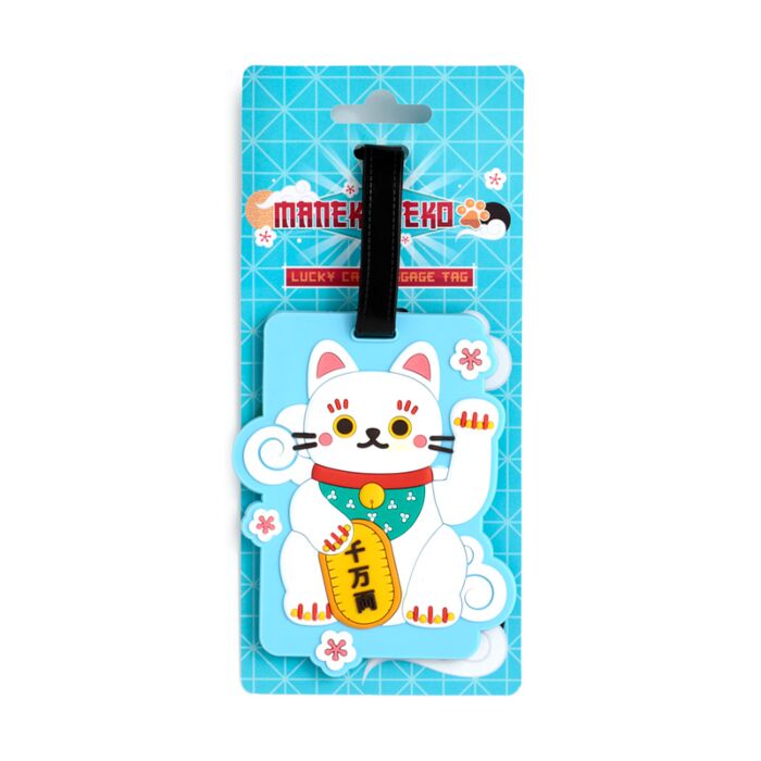 Etichetta per Bagagli in PVC - Gatto Maneki Neko