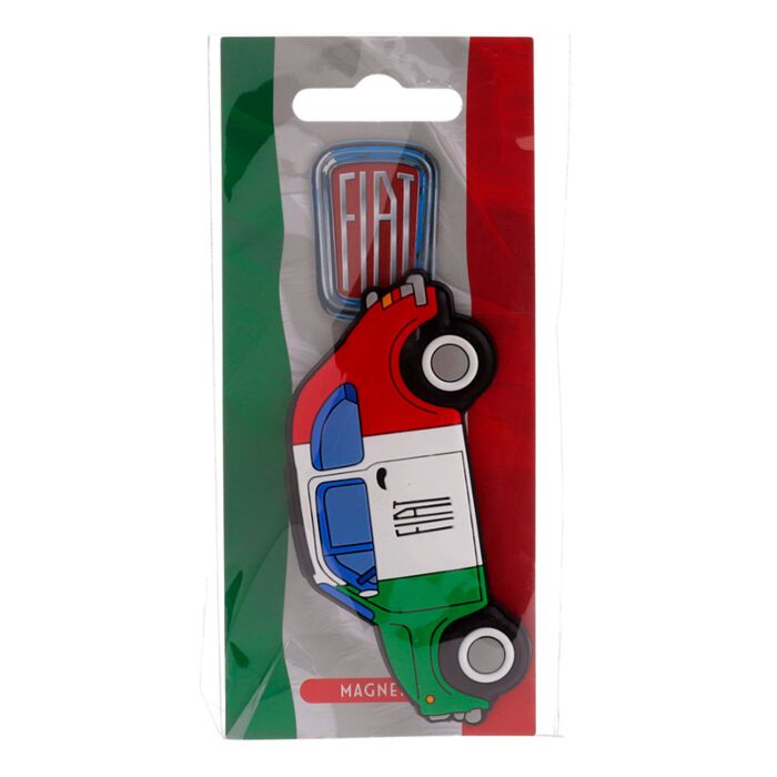 Magnete in PVC - Fiat 500 - Bandiera Italia