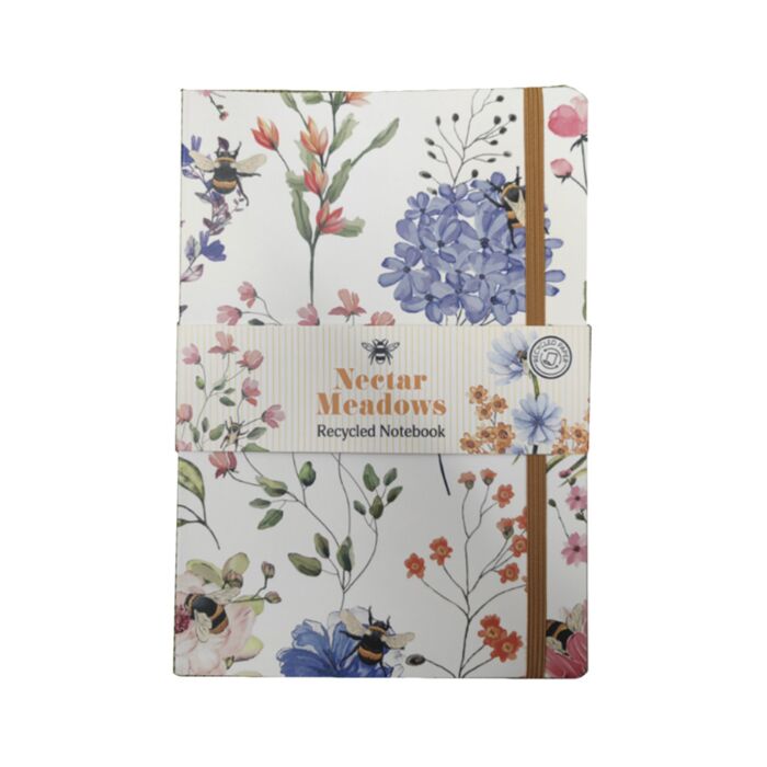 Quaderno A5 a Righe in Carta Riciclata - Api - Meadows