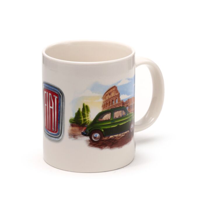 Tazza in Porcellana - Fiat 500 - La Dolce Vita e Riviera