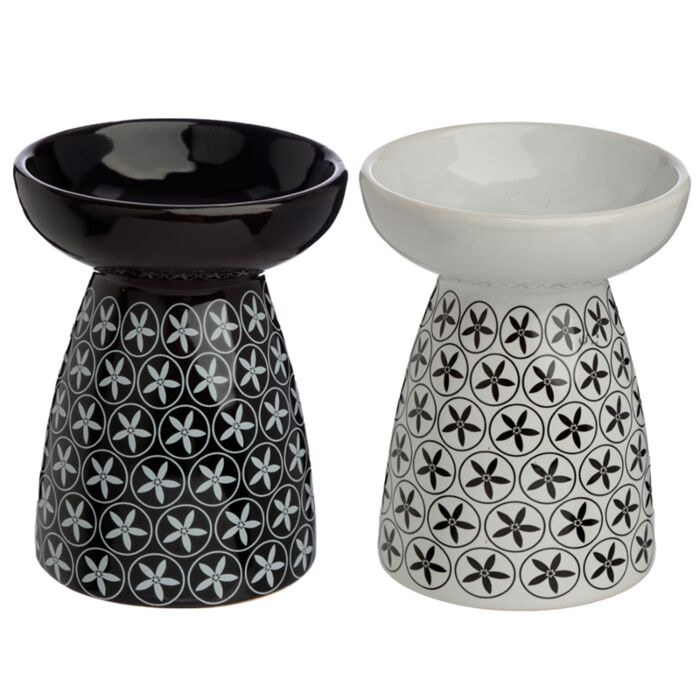 Brucia Essenze per Oli e Cere in Ceramica - Fantasia Floreale
