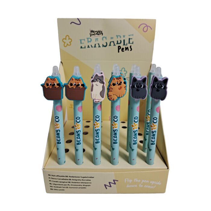 Penna Cancellabile Inkredible con Copripenna - Gatti Beans & Co