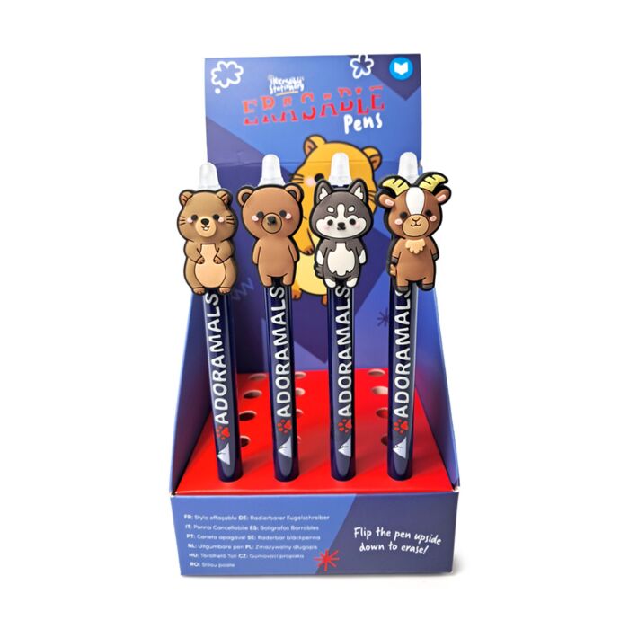 Penna Cancellabile Inkredible con Copripenna - Animali Dolci della Montagna