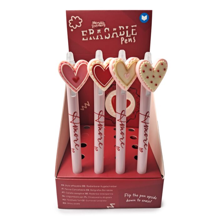 Penna Cancellabile Inkredible con Copripenna - Cuore - Amore