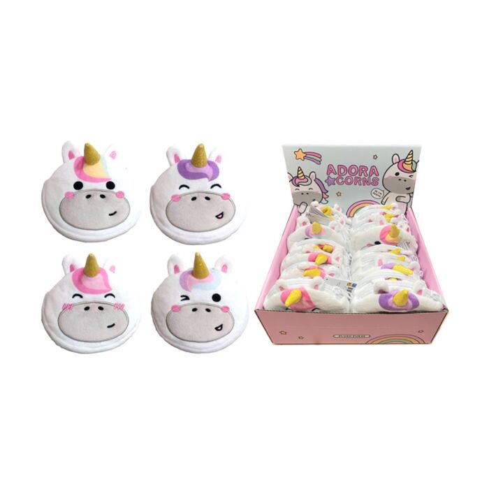 Mini Portamonete con Rivestimento in Peluche - Unicorno - Animali Dolci 