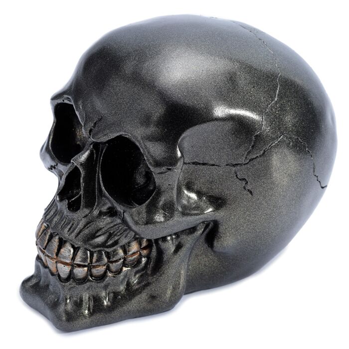 Teschio Decorativo - Nero Metallizzato