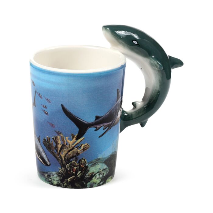 Tazza in Ceramica con Manico a Forma di Squalo - Lisa Parker