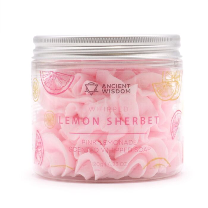 Sapone Montato in Barattolo - Sorbetto al Limone - Rosa