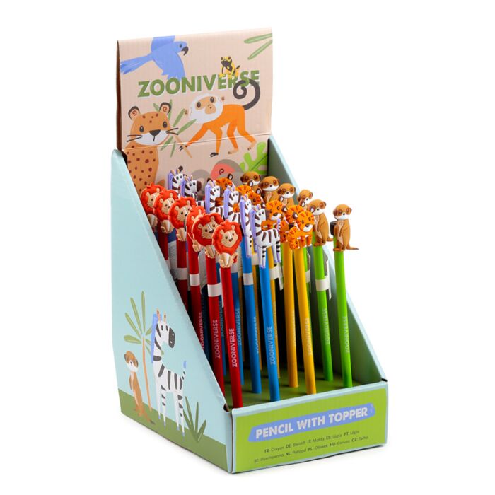 Matita con Coprimatita in PVC - Animali - Zooniverse