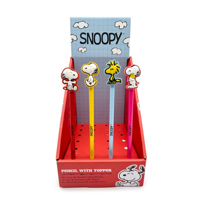 Matita con Coprimatita in PVC - Snoopy & Woodstock - Peanuts