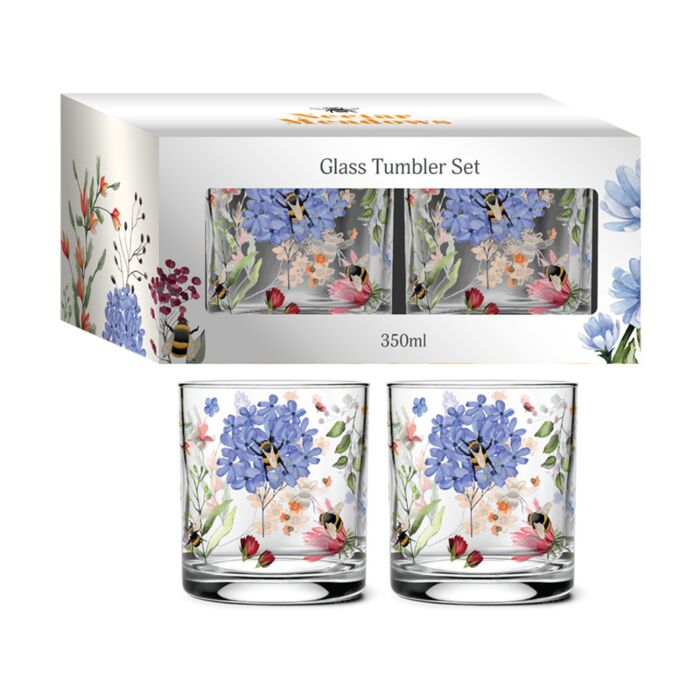 Set di 2 Bicchieri Tumbler in Vetro - Api - Meadows