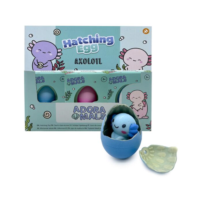Maddie l'Axolotl che Esce dall'Uovo - Animali Dolci