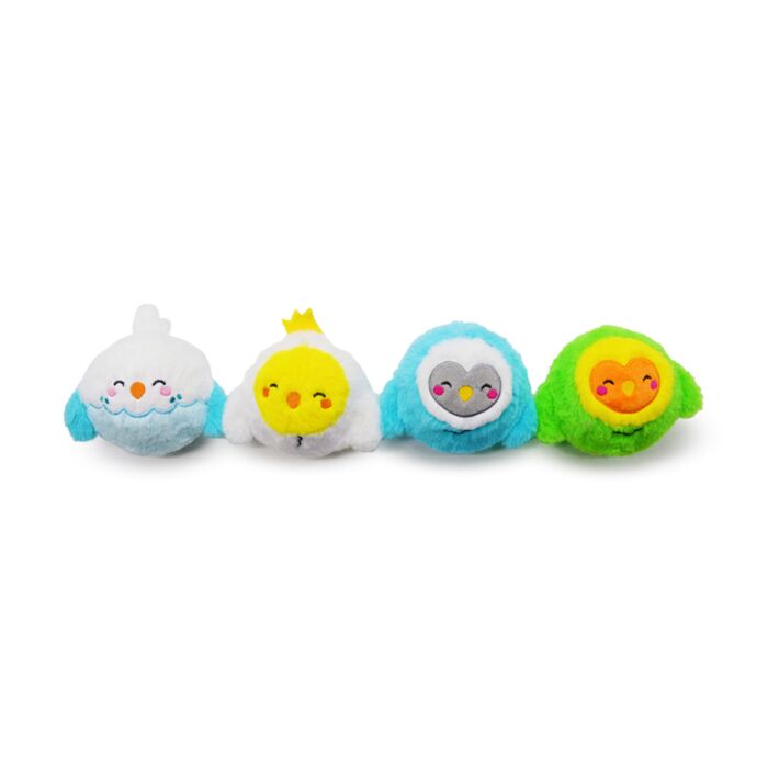 Palla Pazza Rimbalzante in Peluche - Uccellini - Animali Dolci
